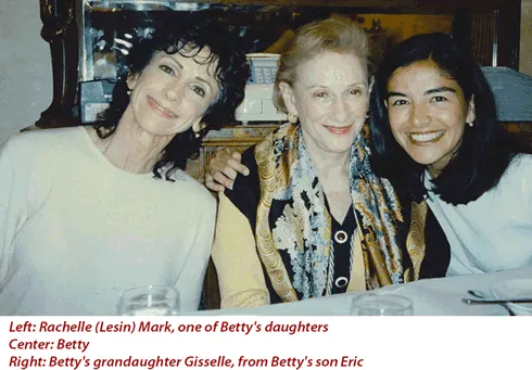 Betty, Ruby's first child, with family