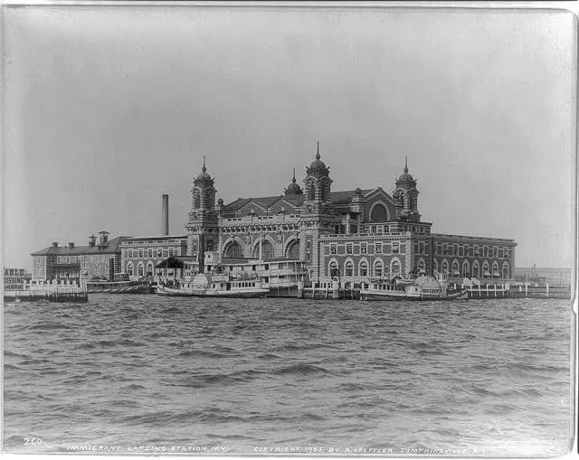 Ellis Island seen from the air