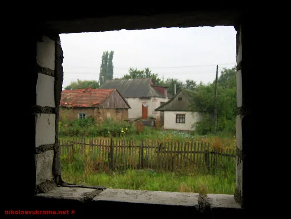 Village scene in Nikolaev, Ukraine