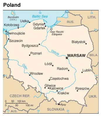 Map of Poland